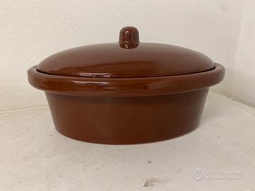 Pentola ovale in terracotta Piral di Albisola