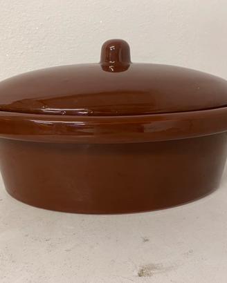 Pentola ovale in terracotta Piral di Albisola