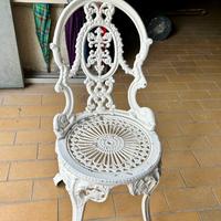 Sedie da giardino stile vittoriano