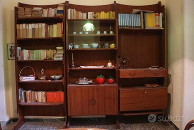 libreria credenza teak svedese anni 60