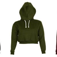 Felpa corta crop top S - 3 pezzi