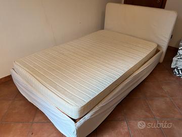 Letto Flou una piazza e mezzo usato con doghe
