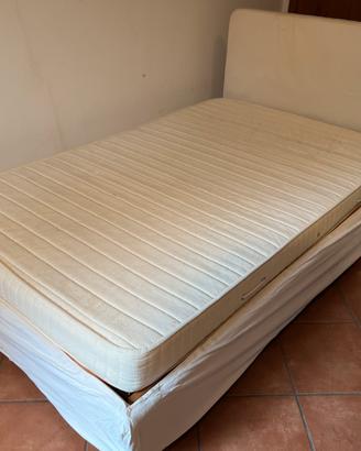 Letto Flou una piazza e mezzo usato con doghe