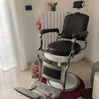 Sedia/poltrona da barbiere vintage anni ‘20