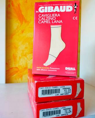 cavigliere Gibaud calzino camel lana . 3 PZ.