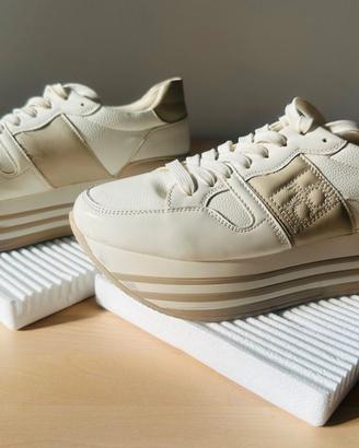 Sneakers Roccobarocco platform color panna 39