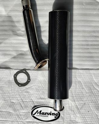 TERMINALE DI SCARICO IN CARBONIO NON OMOLOGATO MAR