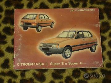 LIBRETTO USO E MANUTENZIONE CITROEN VISA II SUPER