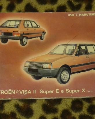 LIBRETTO USO E MANUTENZIONE CITROEN VISA II SUPER
