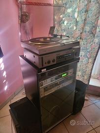 Impianto Stereo Vintage modulare completo + mobile