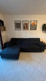Divano letto angolare con penisola sinistra 