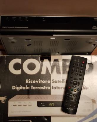 KIT PARABOLA SATELLITARE+RICEVITORE HUMAX