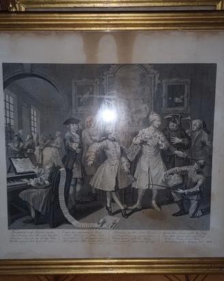 W. HOGARTH _ A Rake's Progress Plate 2 Prosperity