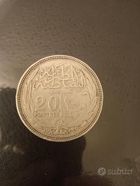 Moneta Argento dell'Egitto 