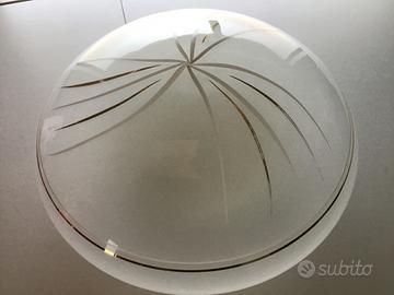 Lampadario applique in vetro smaltato