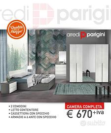 Camera da letto moderna+ letto contenitore - PROMO