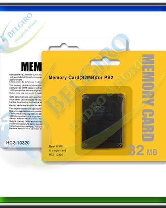 PS2 Memory Card Playstation 2 e Playstation 1 32MB