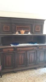 Mobile credenza d'epoca legno massello