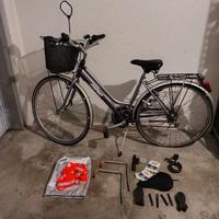 City bike con accesori