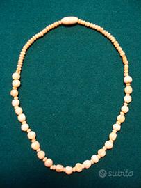 COLLANA AVORIO INDIANO (vero) ANNI 70