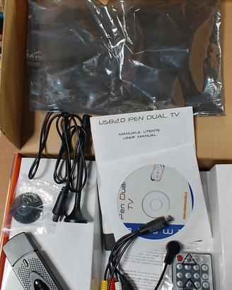 Pen Dual TV USB + Scheda PCMCIA TV Plus 4