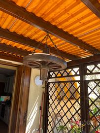 ruota antica lampada