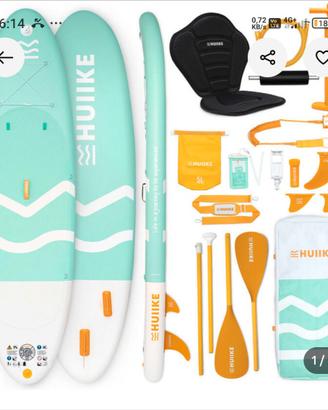 HUIIKE Tavola da Sup gonfiabile adulti 10' 