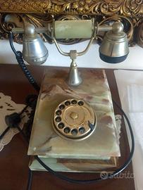 Telefono in onice con disco combinatore