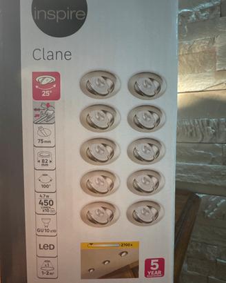 Faretti LED Inspire Clane – Set da 10 pezz