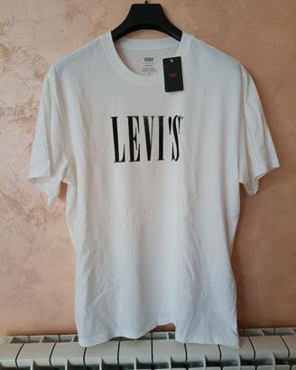 T-shirt bianca uomo firmata "Levi's" - NUOVA.