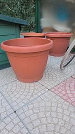 3 vasi da giardino