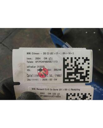 Catalizzatore (reso) citroen c3 2002-10