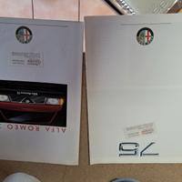 Brochure Alfa Romeo 75 Prima serie