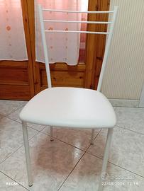 sedie ecopelle bianche 