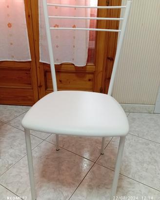 sedie ecopelle bianche 