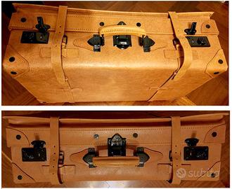 Set di 2 Valigie pelle Vintage