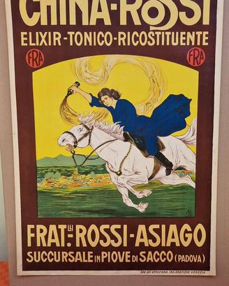 Manifesto pubblicitario d'epoca "China-Rossi" 1930