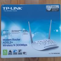 TP-link Moder Router ADSL2+ Wireless N 300MPS