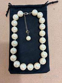 Collana di perle in vetro