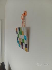 quadro in vetro e compensato 