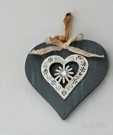addobbo cuore shabby chic 