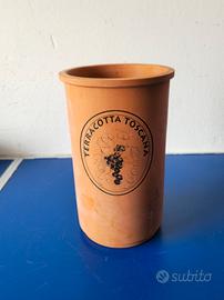 portabottiglie terracotta toscana 