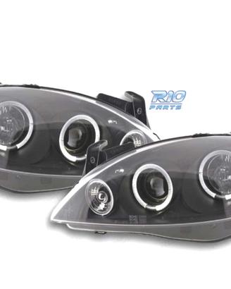 FARI PER OPEL CORSA C 00-06 ANGEL EYES LED FONDO N