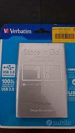 Hard Disk Verbatim Store 'n' Go 63,5 mm Esterno 1