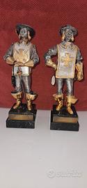 statuette Porthos e Athos di Anna Danesin