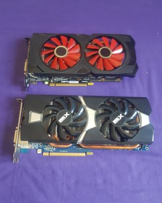 schede video amd rx 570 8gb + r9 280 