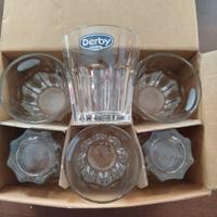 Set 6 bicchieri in vetro trasparente Derby 