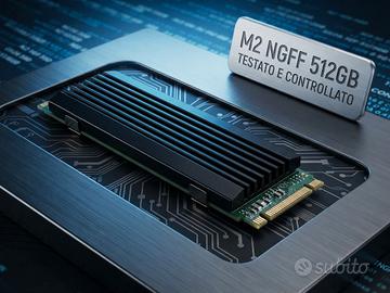 SSD M2 Ngff 512gb con dissipatore - usato testato 