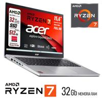 Pc portatile Acer Ryzen 7 5700u Ram 32Gb SSD 15,6"