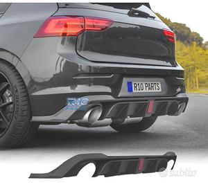 DIFFUSORE VOLKSWAGEN VW GOLF 8 VIII LOOK CS NERO L
